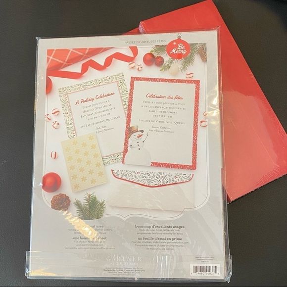 Printable Holiday stationary Lettersized 80 items {bb} - Picture 4 of 4